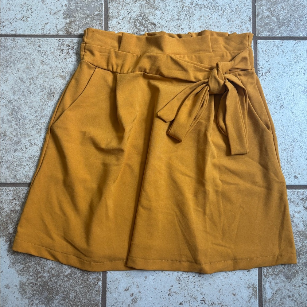 Potters Pot Mustard Yellow Skirt Small With pocket
